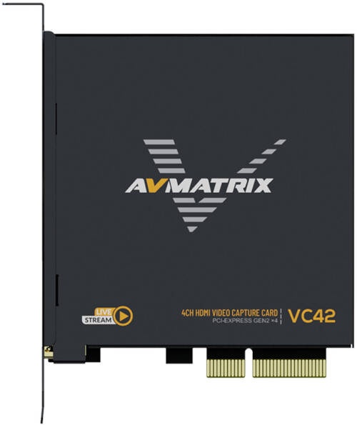 AVLFX - AV Matrix VC42 1080p HDMI PCIe 4-Channel Capture Card